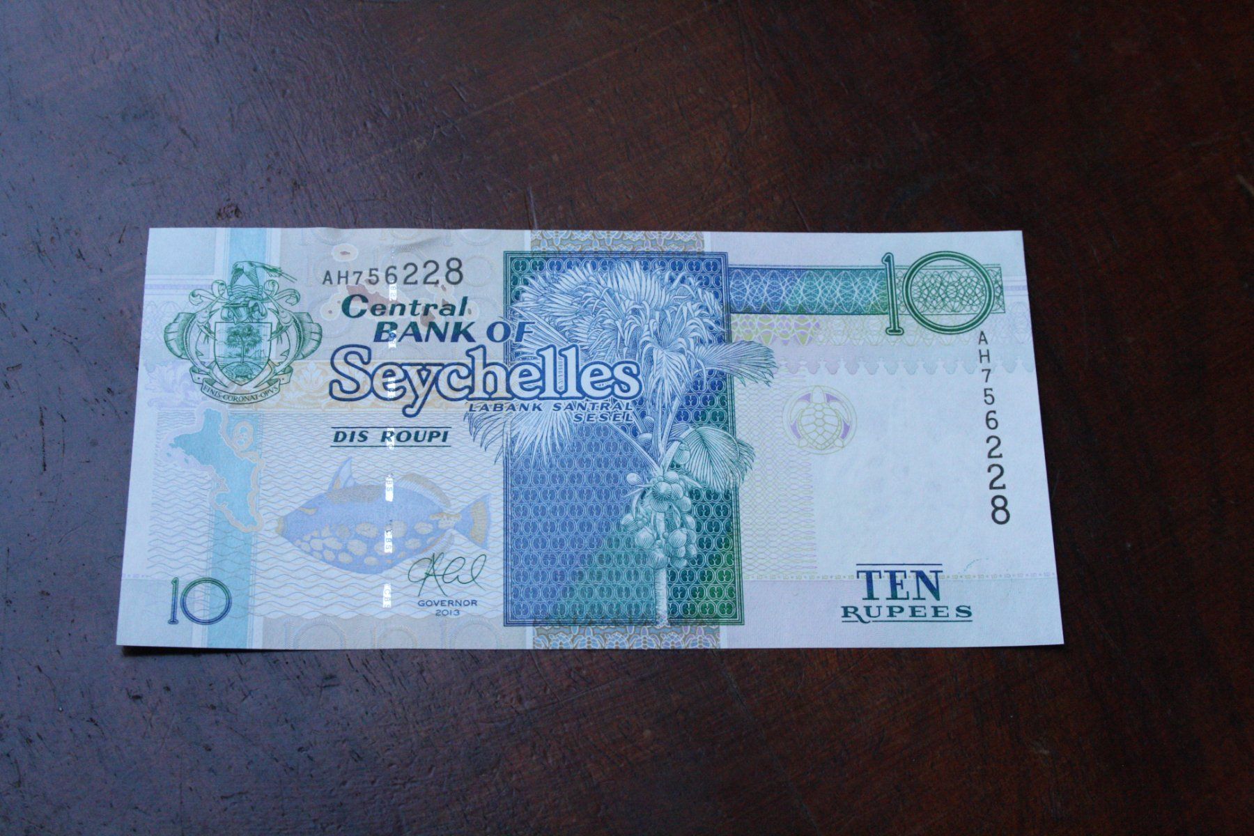 Banconote: UNC Seychelles 10 rupée 2013 – Nuovo (secondo la descrizione) da Cormondrèche venduto da Hermes.monnaies
