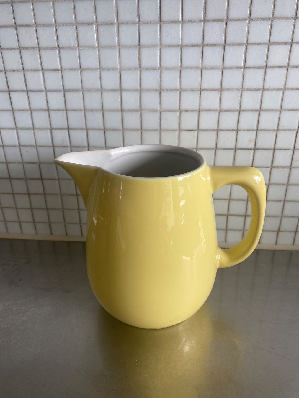 Rössler Caraffe: Rössler Krug Milchkanne gelb – Usato da Solothurn venduto da BORGHAGEN 7