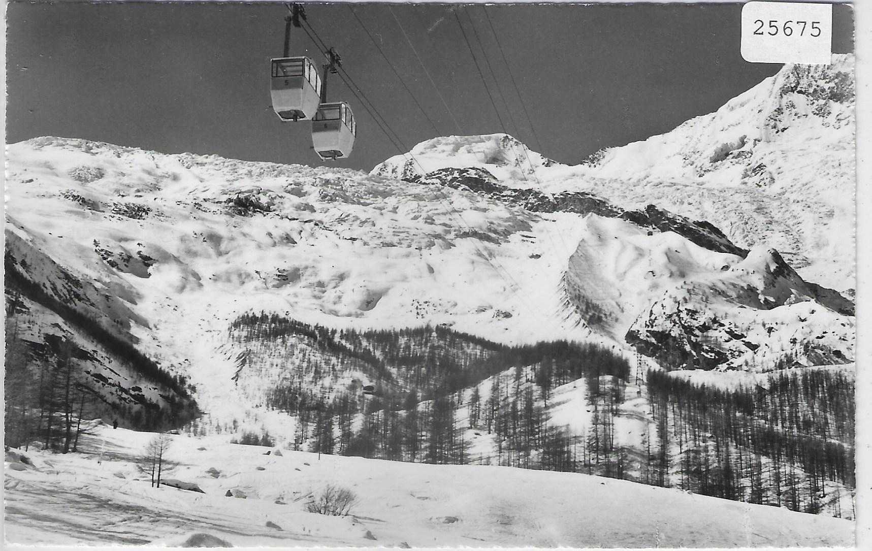 Cartoline postali: Saas-Fee - Gondelbahn – Antico da Ettingen venduto da Kartenplanet