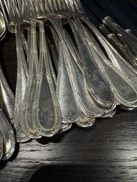 Set di posate: Besteck, diverse Teile, Kreuzbandmuster – Usato da Basel venduto da VIO100 2