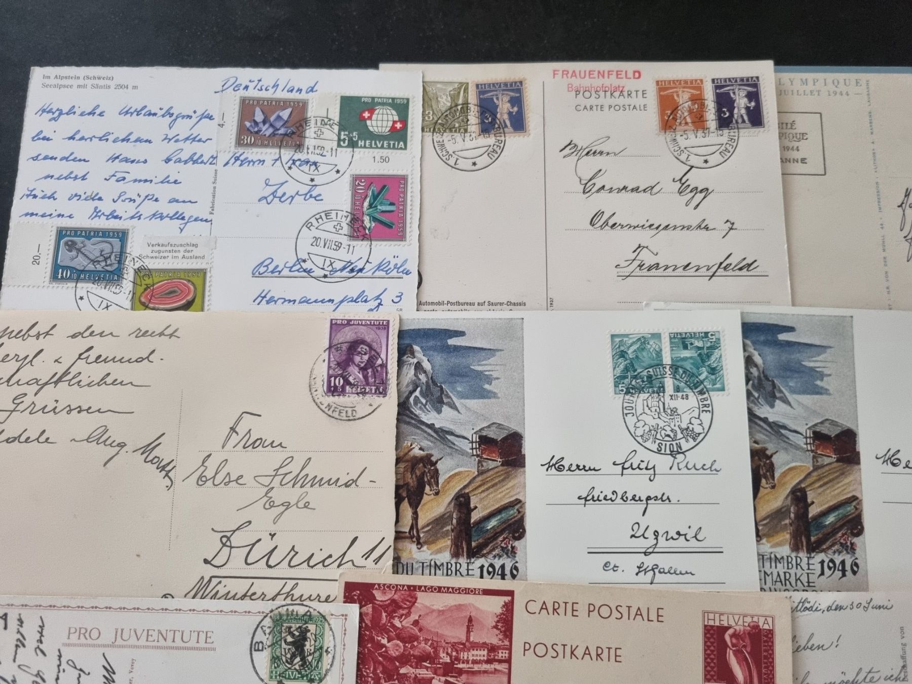 Tutti i francobolli: Lot mit 20 Postkarten/AK/Etikette – Usato da Gümligen venduto da Geniusbuy 4