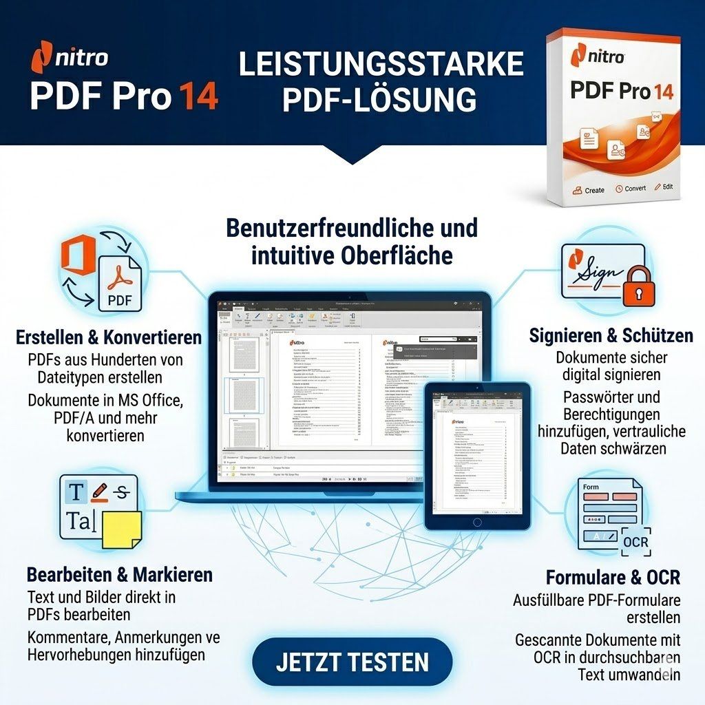 Software: Nitro PDF PRO 14-1 Gerät-Lifetime-Windows(Global) – Gebraucht aus Langenthal von Peaceful