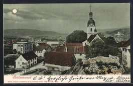 Schönenwerd, Strassenpartie mit Kirche 