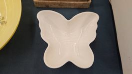 Ciotolina in ceramica bianca farfalla