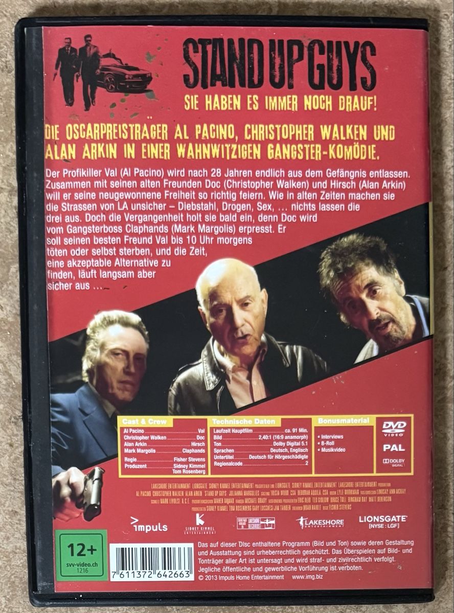 Alle DVDs: STAND UP GUYS  – Neu (gemäss Beschreibung) aus Dietikon von AndreaSch01 1