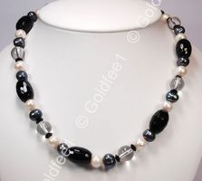 Achat Kette (Onyx) ca. 48cm
