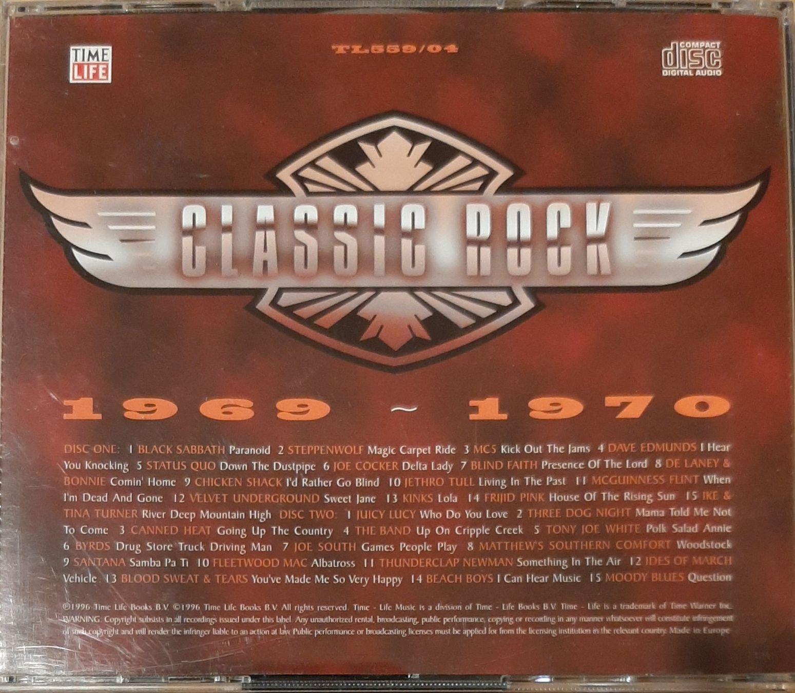 CDs: Classic Rock - 1969-1970, CD Rock Compilation 1996 – Gebraucht aus Schönenberg TG von Gregordini 1