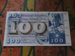 SUISSE  100  Francs  1967  (8398)  Billet
