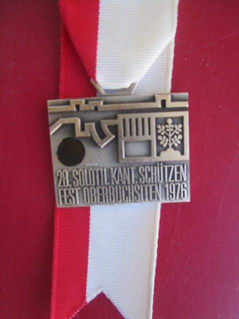 Medaillen: 28. Solothurner Kantonal Schützenfest 1976 - Oberbuchsiten – Neu (gemäss Beschreibung) aus Luzern von Horoskop1 1