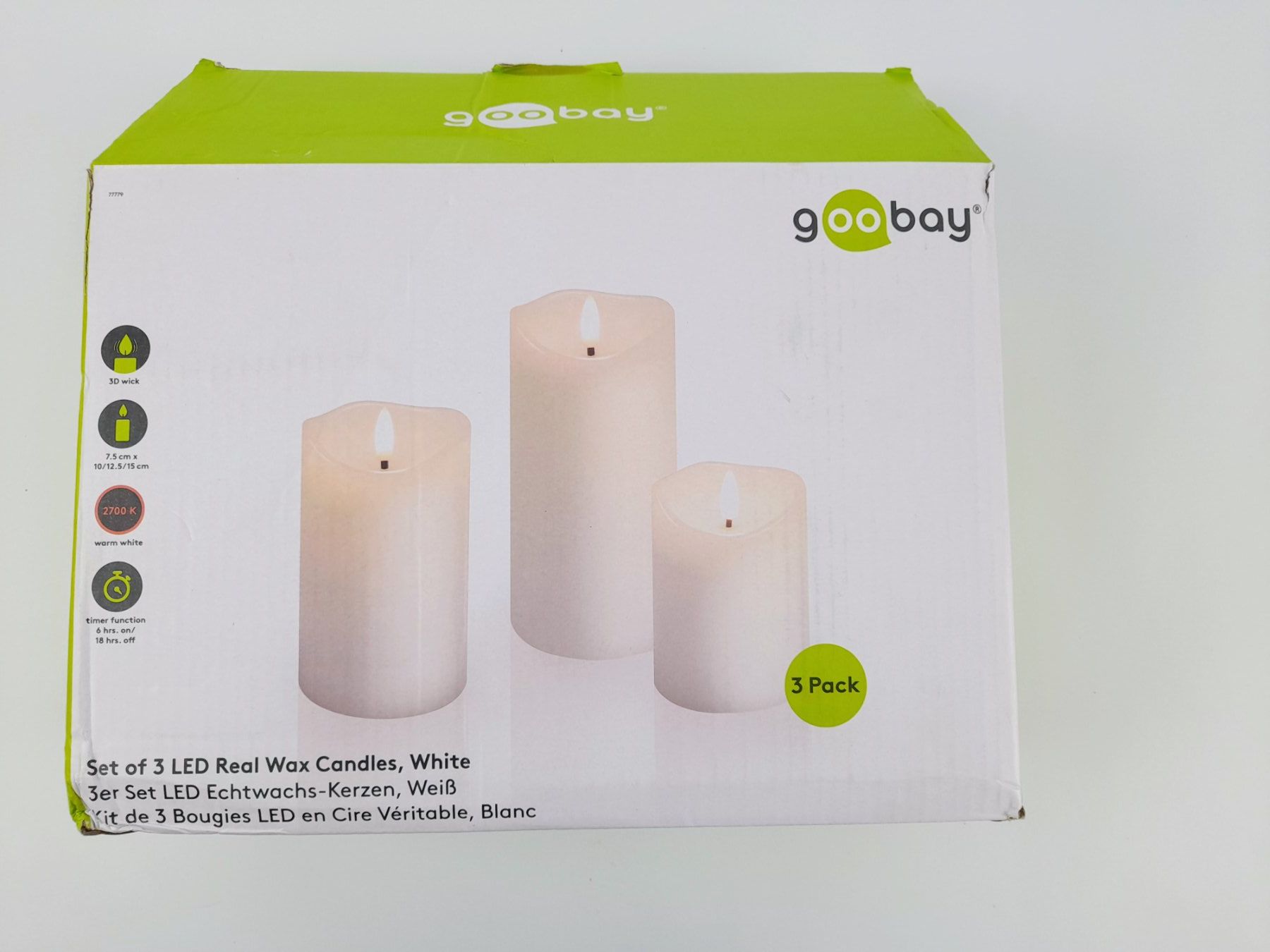 Ikea Candele: GOOBAY LED-Kerzen 3er – Nuovo (secondo la descrizione) da Liebefeld venduto da Restwert_Liebefeld