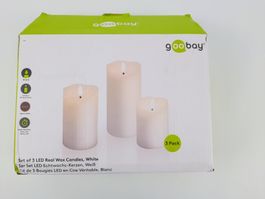 GOOBAY LED-Kerzen 3er