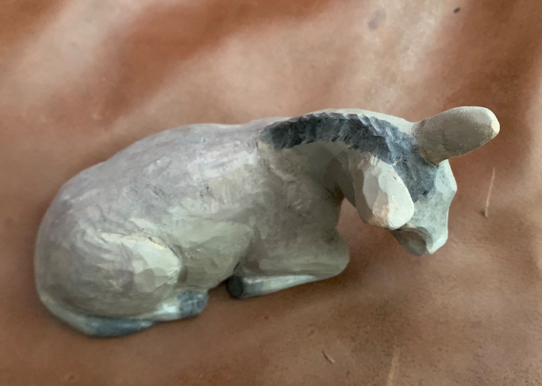 Statuette: Huggler Brienz, liegender Esel, Holz, Krippenfigur – Usato da Kloten venduto da petrol5555 3