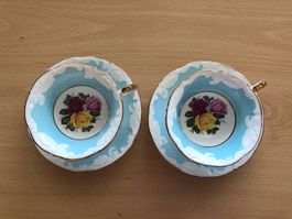 Antik England 2 Tasse & 2 Unterteller (von 1940)
