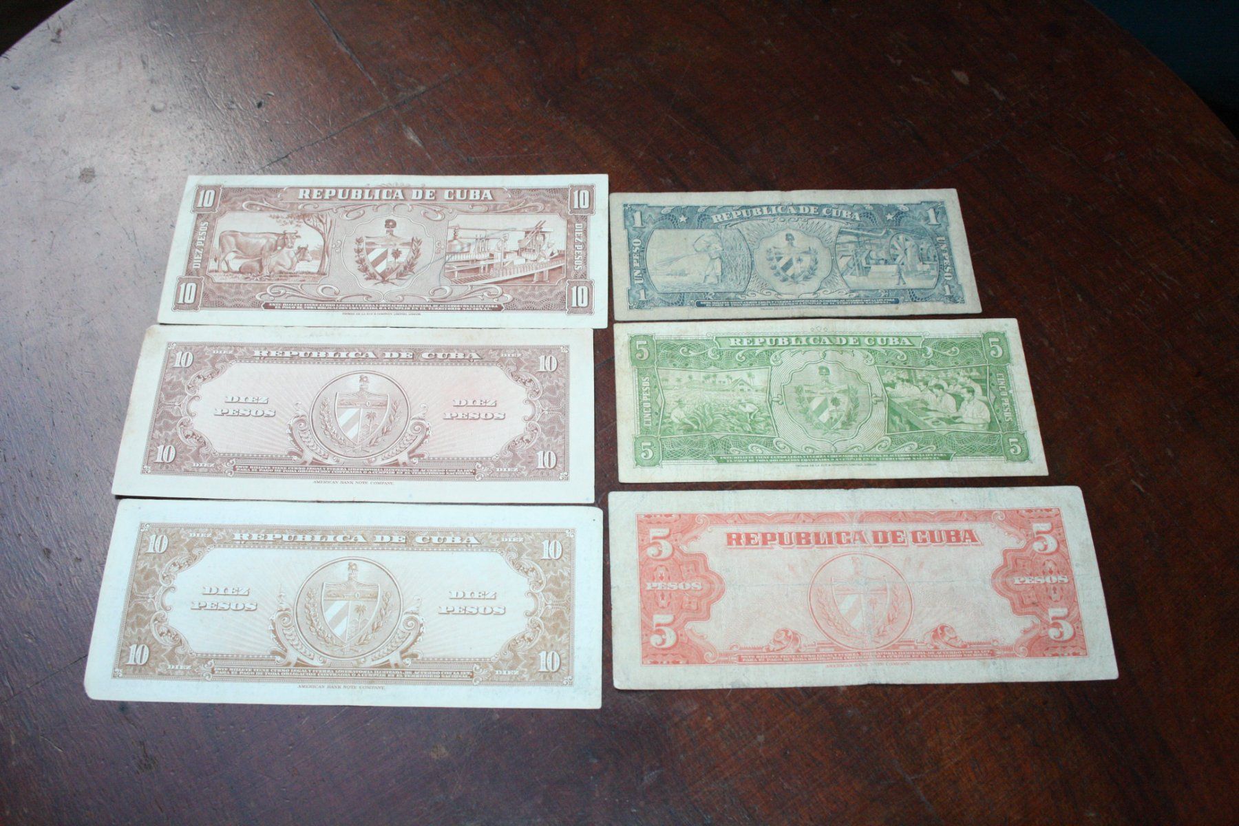 Banconote: CUBA 6 billets différents à partir de 1949 – Usato da Cormondrèche venduto da Hermes.monnaies 1