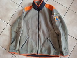 Zivilschutz Faserpelz Jacke,  Grösse S 