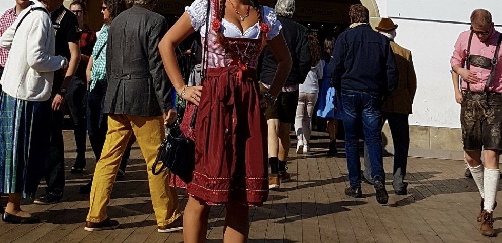 Vestiti: Dirndl rot / bordeaux / Oktoberfest – Usato da Suhr venduto da jes_rtc9 4
