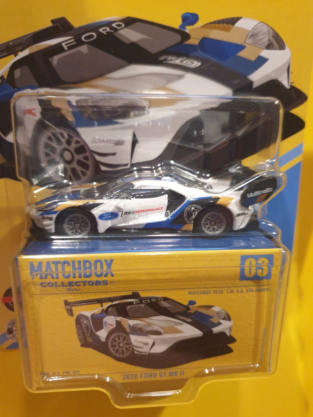 Matchbox Modellini d'auto: Matchbox 2020 FORD GT MK II – Nuovo e nell'imballaggio originale da Oftringen venduto da Rotor 2
