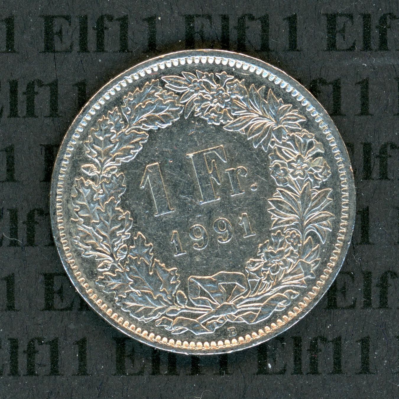 Tutti le monete: CHF___1.00 1991 -vz 1 Franken – Usato da Widnau venduto da Elf11