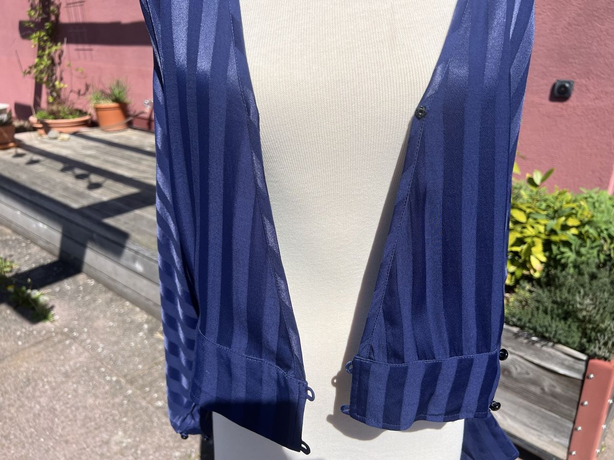 Camicette: Blusenoberteil Dunkelblau mit Streifen – Nuovo (secondo la descrizione) da Zürich venduto da san_5ywy 4