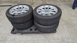 Alufelgen mit Winterreifen Bridgestone 245/45R18, gebraucht