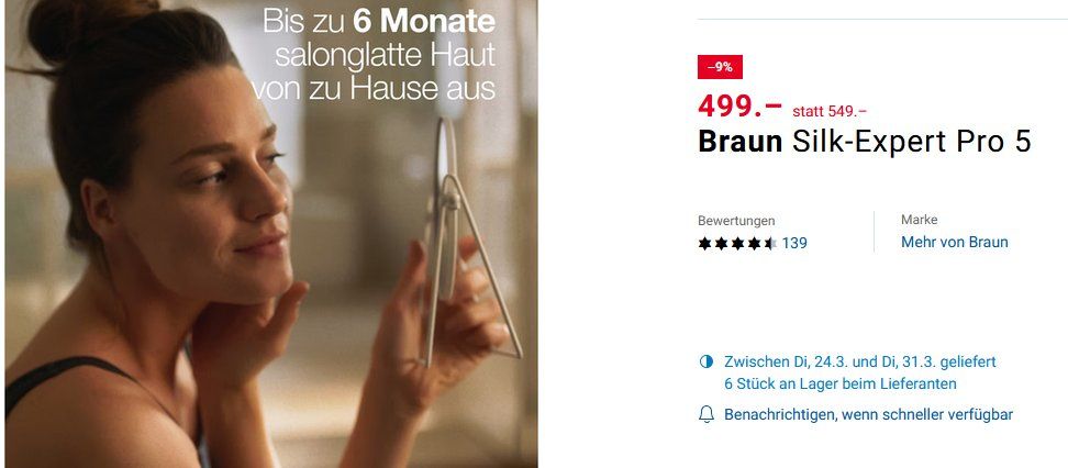 Braun Epilatori: Braun Silk-Expert Pro 5 – Nuovo e nell'imballaggio originale da Ittigen venduto da ann_ms7n 3