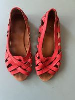 La Garçonne Sandalen rot Leder Grösse 39 gebraucht