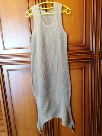 Stefano Mortari linen dress beige size M Made in Italy