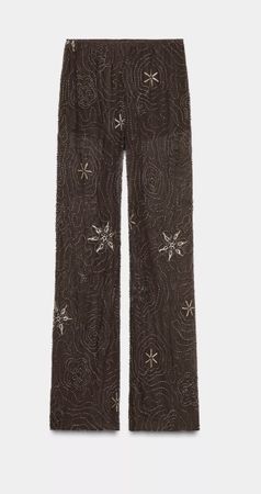 Zara Pailletten Hose, Grösse S, Neu mit Etikett