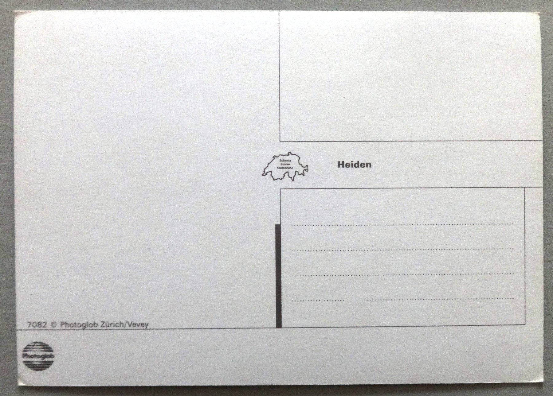 Cartoline postali: Heiden – Usato da Fétigny venduto da Billy2miny 1