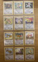 Pokemon Base Set Cards 12 Card Lot Mixed Common Uncommon