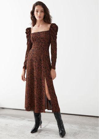 & other stories female midi dress 40
