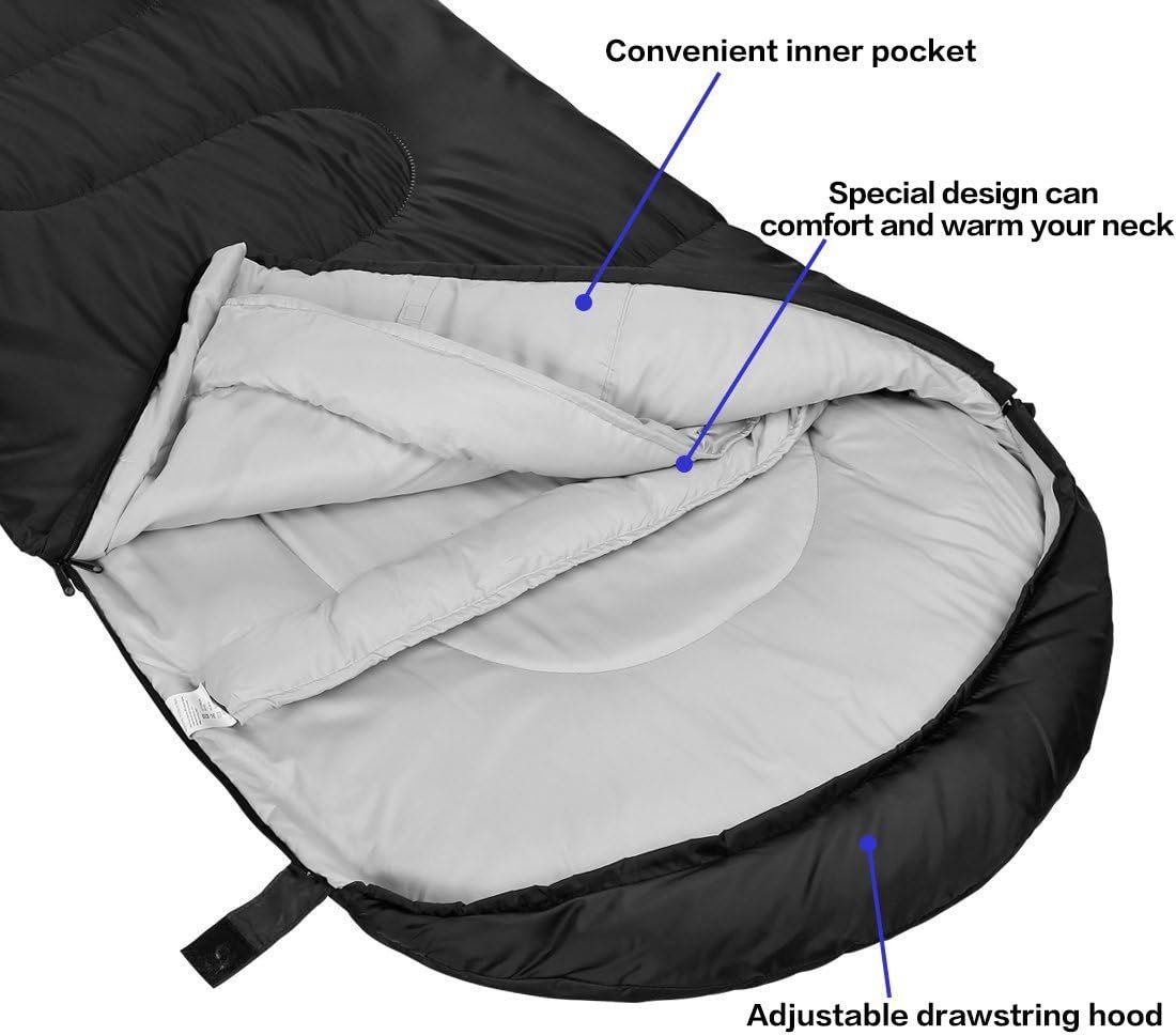 Sacchi a pelo: Wasserdicht und Warm Schlafsack Leicht Deckenschlafsack – Nuovo e nell'imballaggio originale da Dörflingen venduto da Nixhub 5