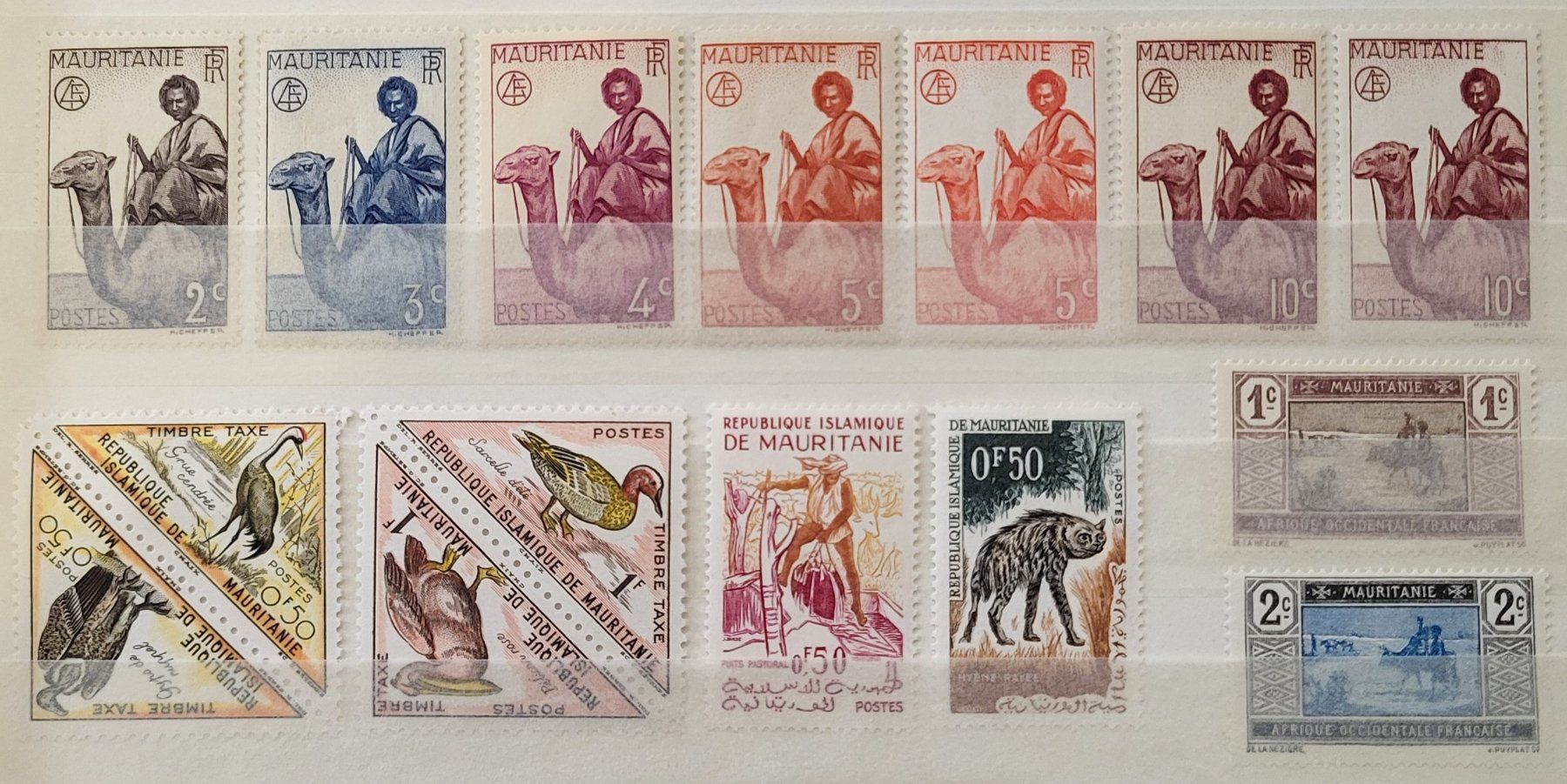 Tutti i francobolli: Mauritanie, Lot ** – Nuovo (secondo la descrizione) da Castione venduto da Rx-stamps