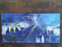 Original Gemälde von 2012, abstrakte Kunst, signiert