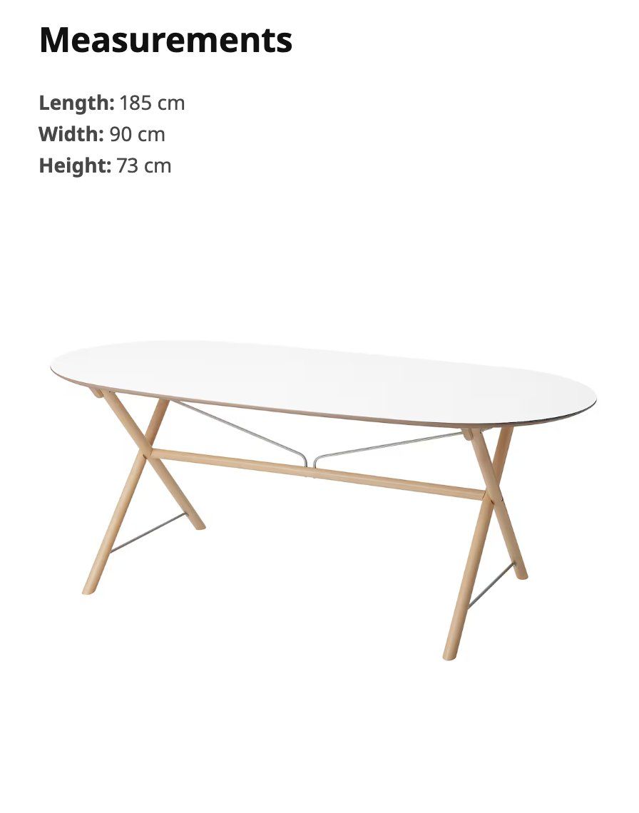 Ikea Tavoli: Ausgezeichneter Esstisch und 4 Stühle – Nuovo (secondo la descrizione) da Birsfelden venduto da you_7wbf 4