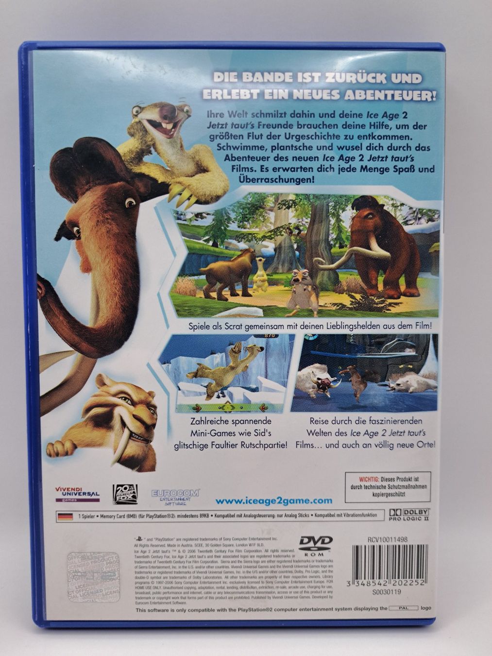 Giochi: Ice Age 2 Jetzt taut's (Playstation 2/PS2) – Usato da Balgach venduto da Wasnwasn 1