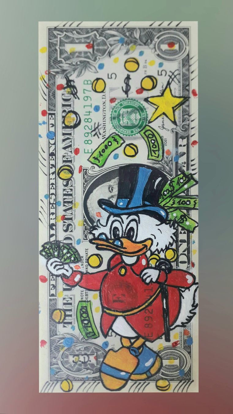 Gemälde: Gemälde Dagobert Duck Manuela Reitz – Neu und originalverpackt aus Balve von Manu_1303 3