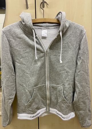 Calvin Klein Zip-Hoodie Grau, Gr. M
