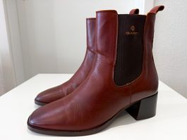GANT Chelsea Boots Gr. 41 – Leder – Bordeaux/Braun