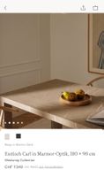 Moderner Esstisch in Marmor-Optik, Top Zustand! 180x90cm