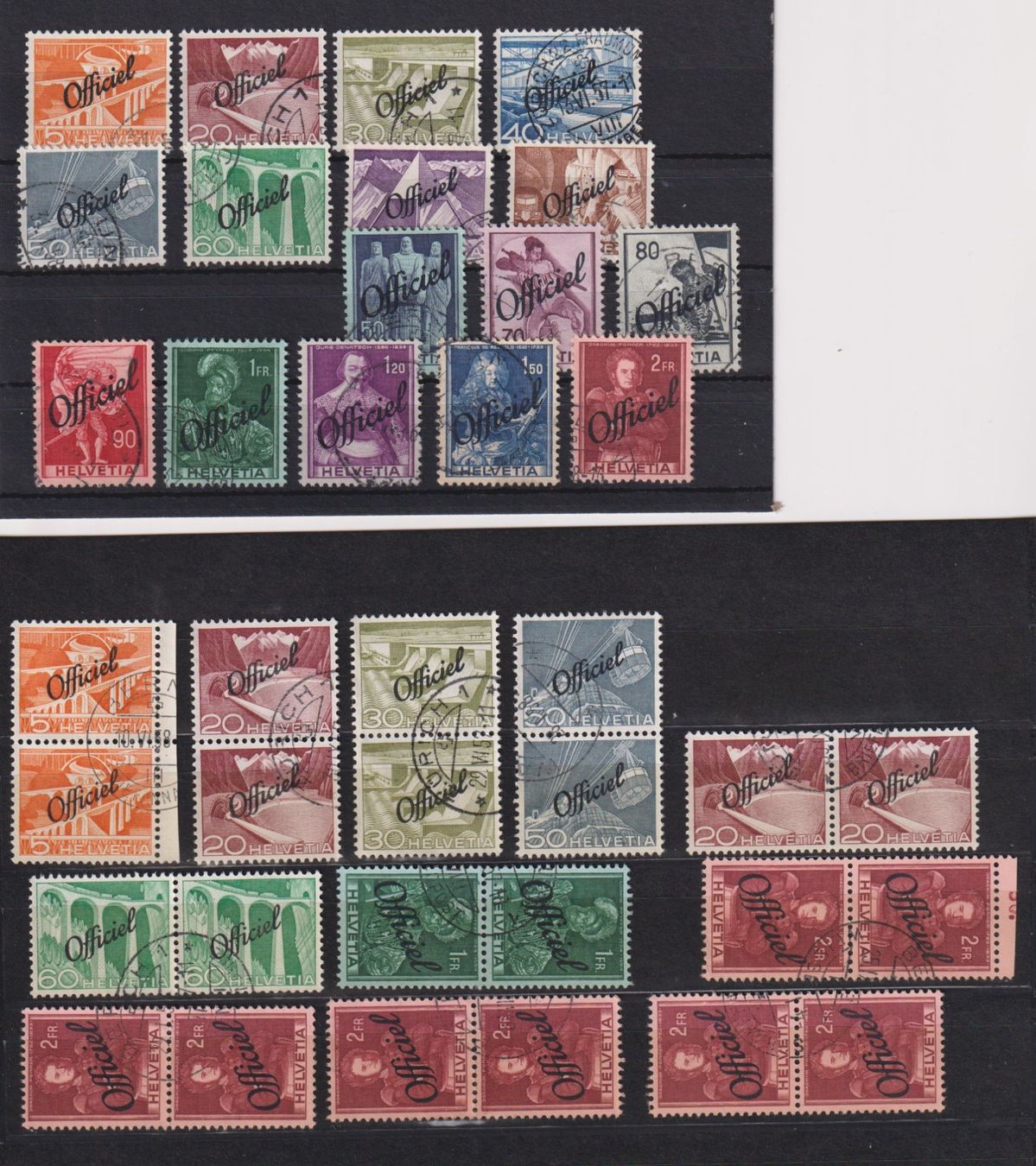 Alle Briefmarken: Verwaltungsmarken – Gebraucht aus Bellach von qsearch