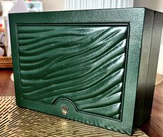 Original Rolex Uhrenbox  Grün  Sehr guter Zustand