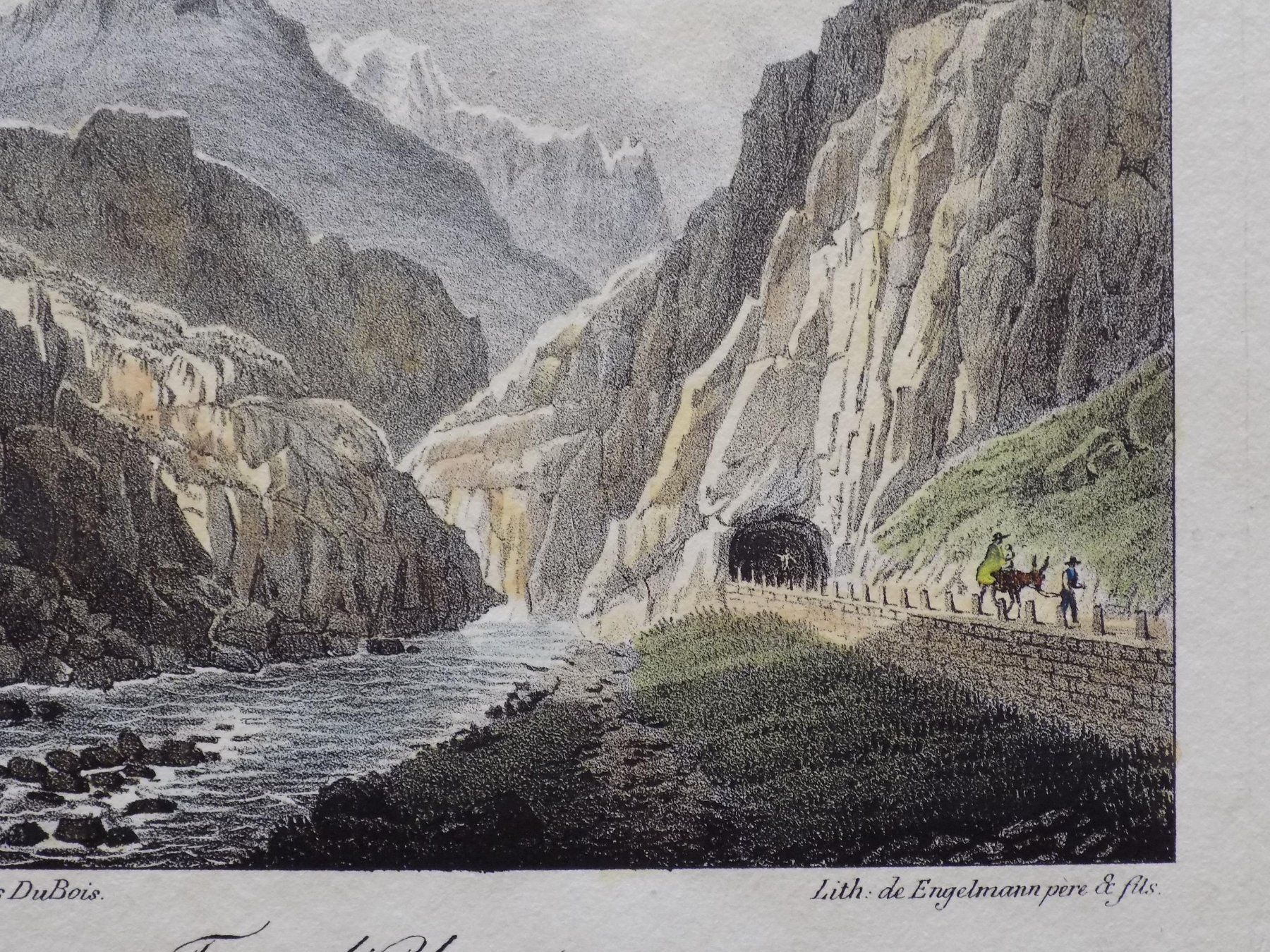 Incisioni: Tour d'Uri Urnerloch Lithographie – Usato da Risch venduto da Antikfee 7
