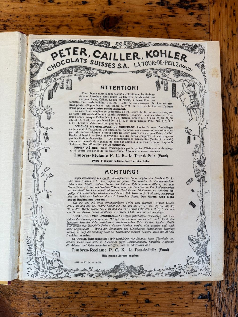 Alben: Album timbres. – Gebraucht aus Yvorne von Donom 1