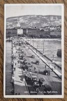 Genève, Pont du Mont Blanc, voll von Oldtimern 
