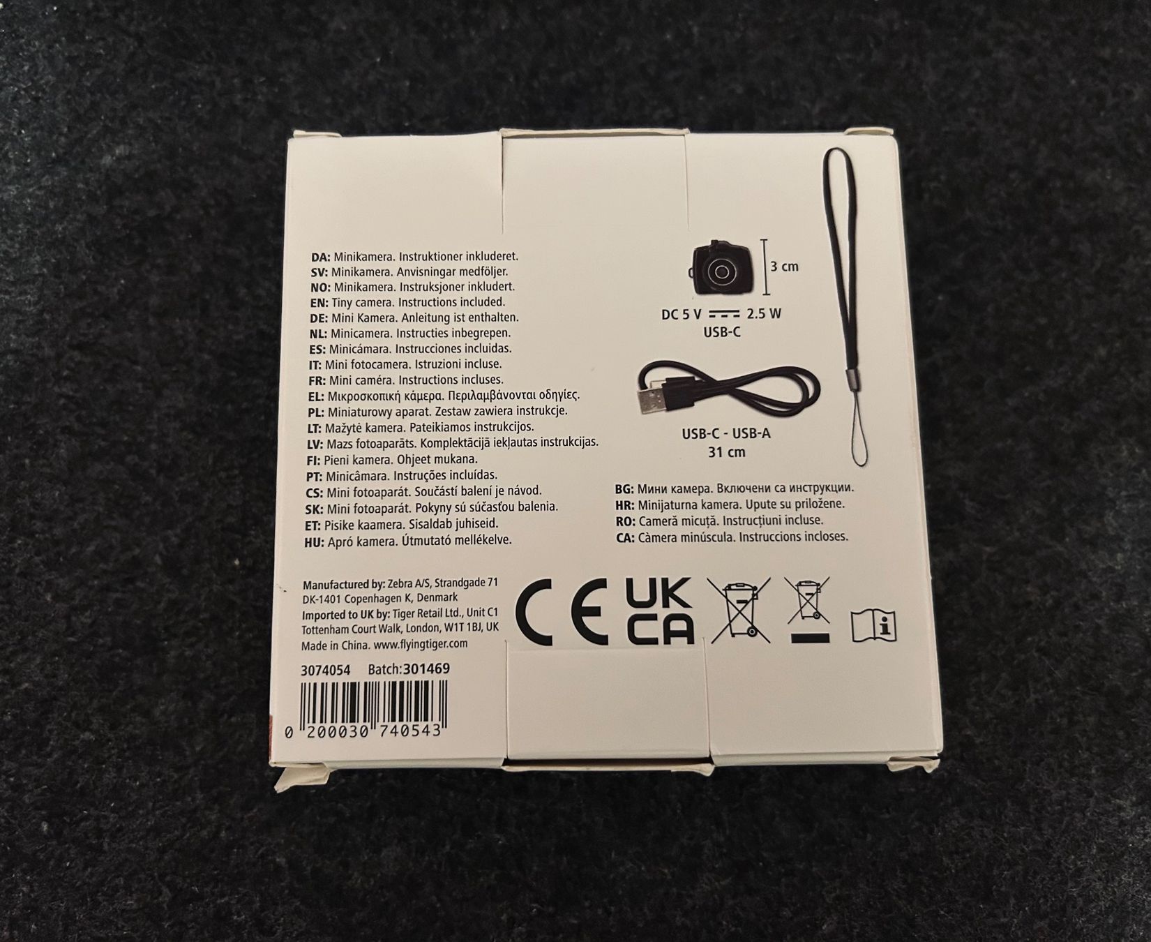 Kamera: Flying Tiger Mini Kamera in schwarz – Neu und originalverpackt aus Langenthal von Kuschi 1