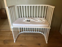 Babybay Beistellbett Boxspring 89x51 cm weiß