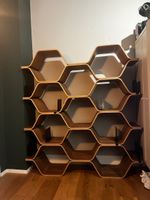 Gestell Holz Waben Form, guter Zustand 