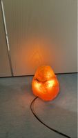 Salzkristalllampe orange natur geformt gebrauchter Zustand