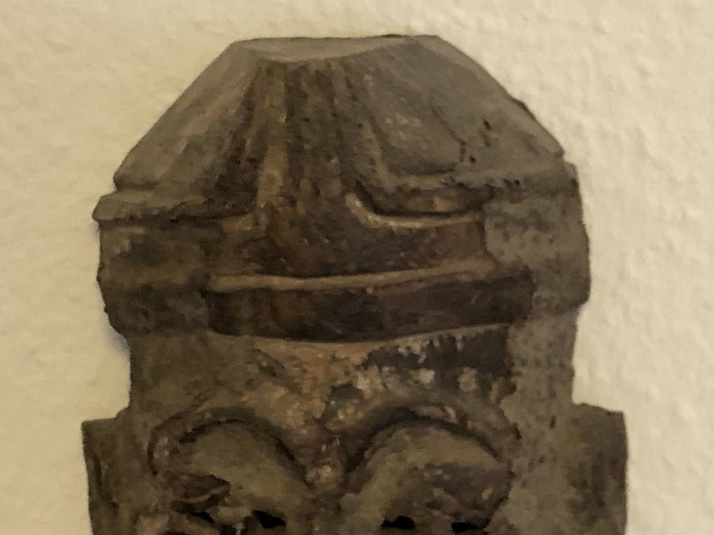 Sonstige Antiquitäten & Kunst: Antike Holzmaske aus Tibet – Gebraucht aus Basel von Familymusic 4